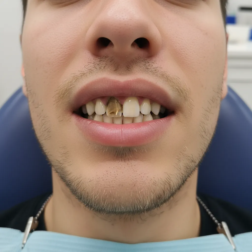 Before — Zirconia Crowns
