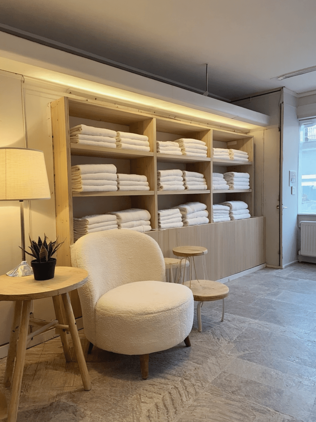 The reception of a small independent day spa